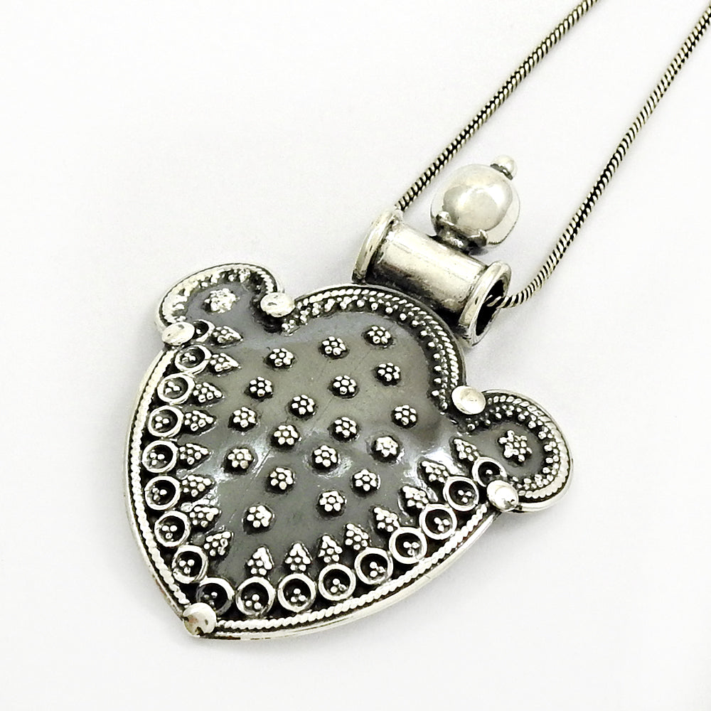 Statement Jewelry 925 Sterling Oxidized Silver Pendant