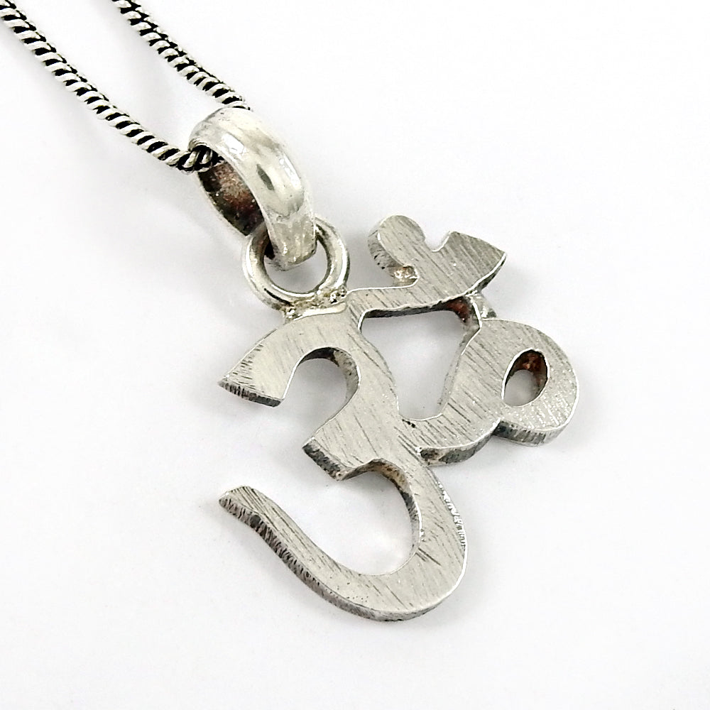 925 Sterling Silver Om Pendant Indian Handmade Jewelry
