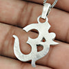 Solid 925 Sterling Silver Om Pendant Indian Jewellery