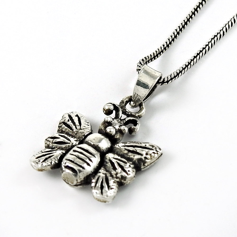 925 Sterling Silver Bee Charm Pendant