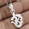 925 Sterling Silver Om Pendant Indian Religious Jewelry