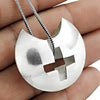 925 Sterling Silver Handmade Moon Pendant