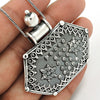 Solid 925 Sterling Oxidized Silver Tribal Pendant