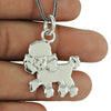 Solid 925 Sterling Silver Poodle Charm Pendant
