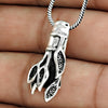 Solid 925 Sterling Silver Leaves Pendant