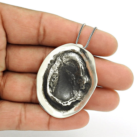 Unique Pendant Solid 925 Sterling Silver Handmade Jewelry
