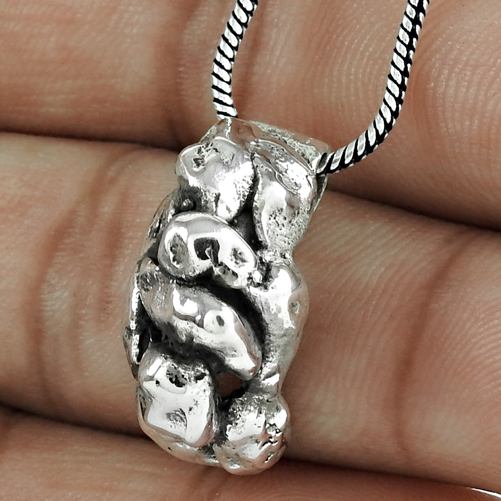 925 Sterling Silver Unique Handmade Pendant