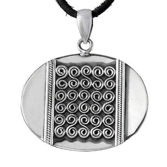 Solid 925 Sterling Silver Designer Pendant Jewelry