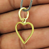 Gold Plated 925 Sterling Silver Heart Pendant