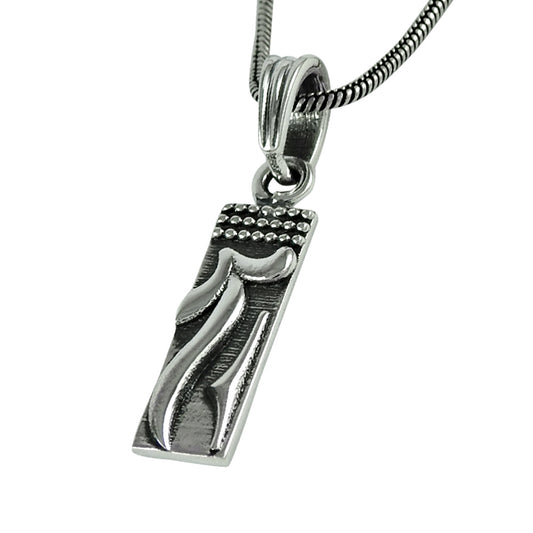 Solid 925 Sterling Silver Geometric Pendant Jewelry