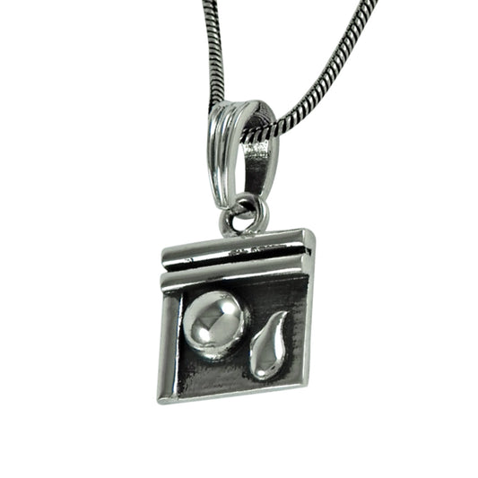 925 Sterling Solid Silver Geometric Pendant Jewelry
