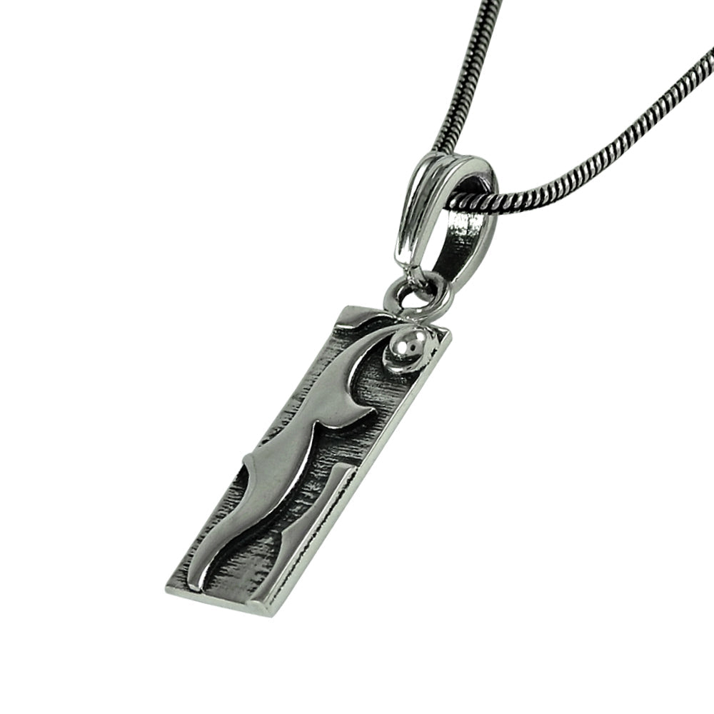 Solid 925 Sterling Silver Handmade Geometric Pendant