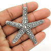 925 Sterling Silver Starfish Pendant Oxidized Jewelry