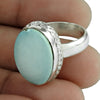 Natural Turquoise Gemstone 925 Sterling Silver Ring
