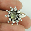 Natural Labradorite 925 Silver Solitaire Bohemian Ring For Girls E29