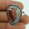 Natural Rhodochrosite 925 Silver Cocktail Bohemian Ring For Women B20
