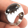 Natural Smoky Quartz 925 Silver Solitaire Vintage Ring For Girls D9
