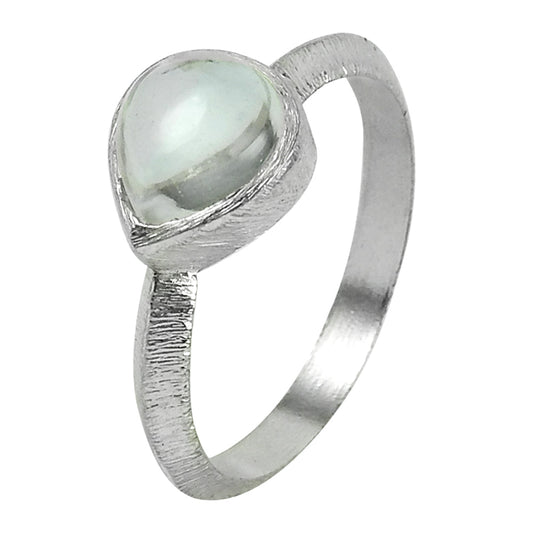 925 Sterling Silver Crystal Gemstone Cocktail Engagement Ring Jewelry