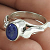 Natural Lapis Lazuli Gemstone Cocktail Tribal Blue Ring 925 Silver Q1