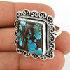 Gift For Woman 925 Silver Natural Turquoise Band Tribal Ring X47