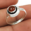 Natural Carnelian Gemstone Statement Ethnic Ring 925 Sterling Silver D73