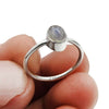 Sterling Silver Natural Rainbow Moonstone Ethnic Cocktail Friend Gift Ring