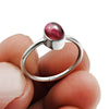 Gift For Her Garnet Stone Boho Ring 925 Sterling Silver Jewelry T17