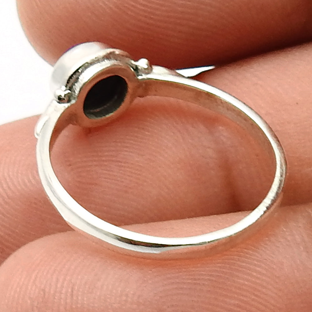 Natural Lapis Lazuli Art Deco Tribal Bezel Statement Ring 925 Sterling Silver