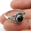 Gift For Woman 925 Silver Natural Black Onyx Gemstone Cocktail Ring S15
