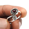 Gift For Mom Natural Garnet Gemstone Handmade Ring 925 Sterling Silver R6