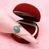 Natural Gemstone Cocktail Turquoise Ring 925 Sterling Silver Jewelry W18