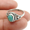 Natural Turquoise Gemstone Cocktail Ring 925 Silver For Women K15
