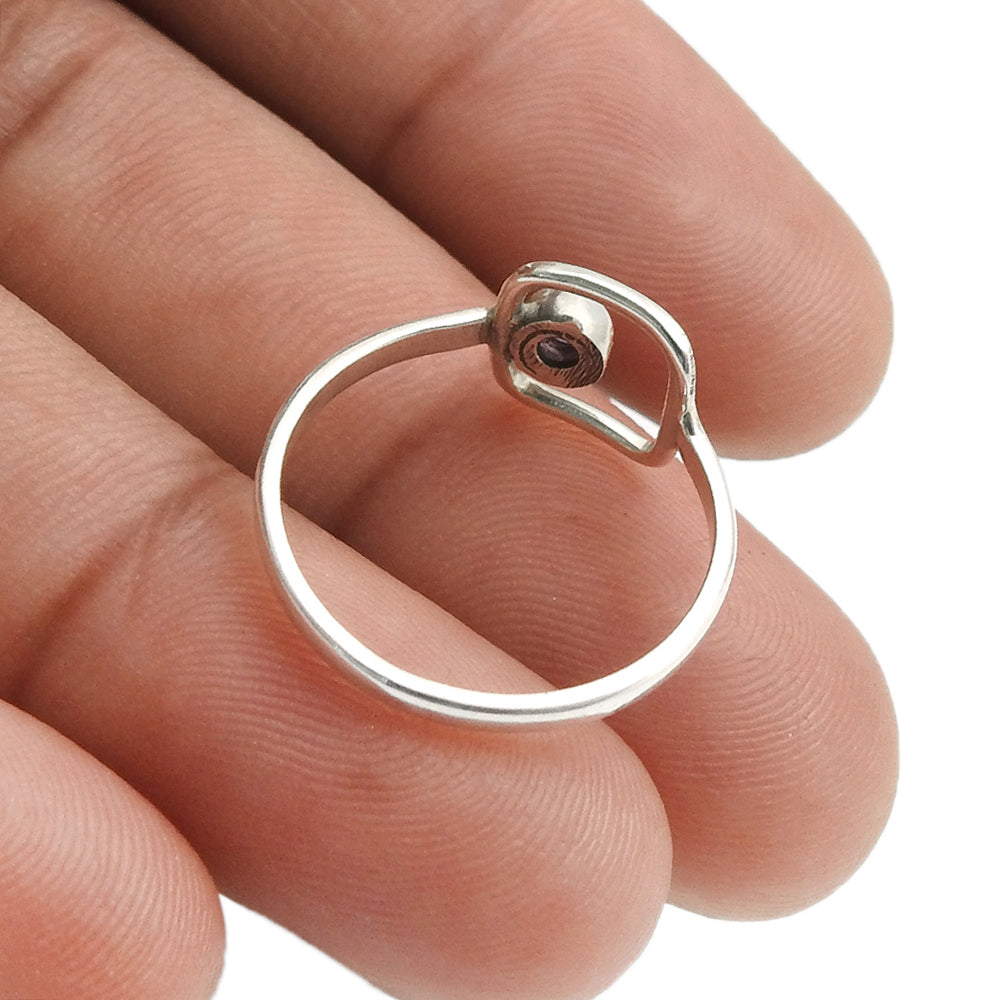 Labradorite Stone 925 Silver Cocktail Third Eye Chakra Boho Ring Jewelry