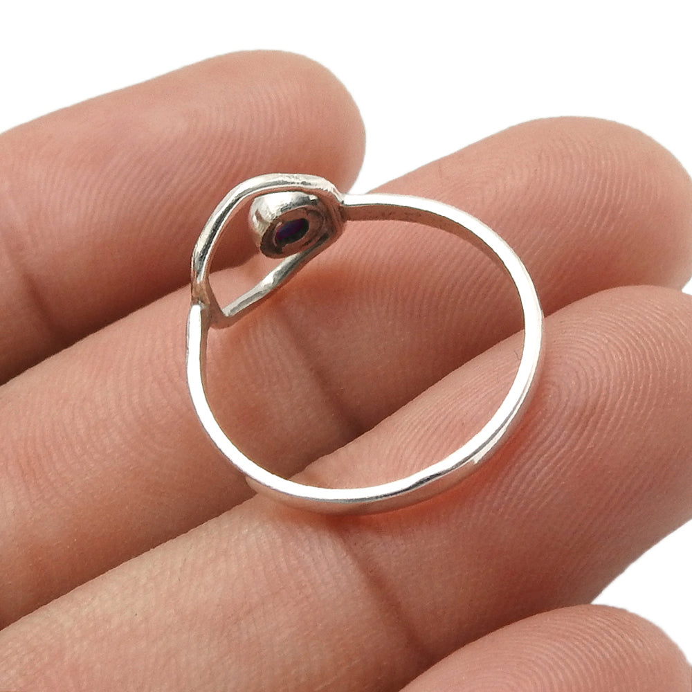 Sterling Silver Labradorite Gemstone Friendship Day Cocktail Statement Ring