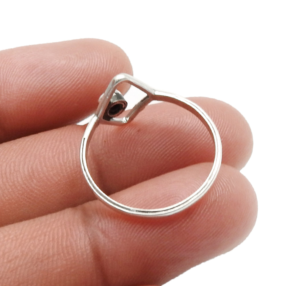Natural Black Onyx Unique New Band Anniversary Mother Ring 925 Solid Silver