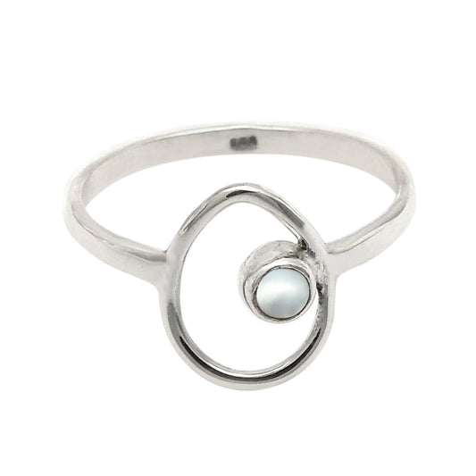 Pearl Ring 925 Sterling Silver Handmade Jewelry L8