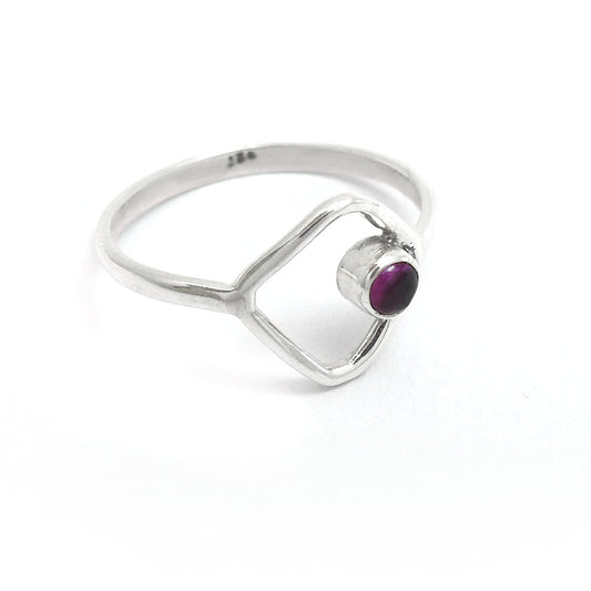 Ruby Gemstone Solid 925 Silver July Birthstone Ring