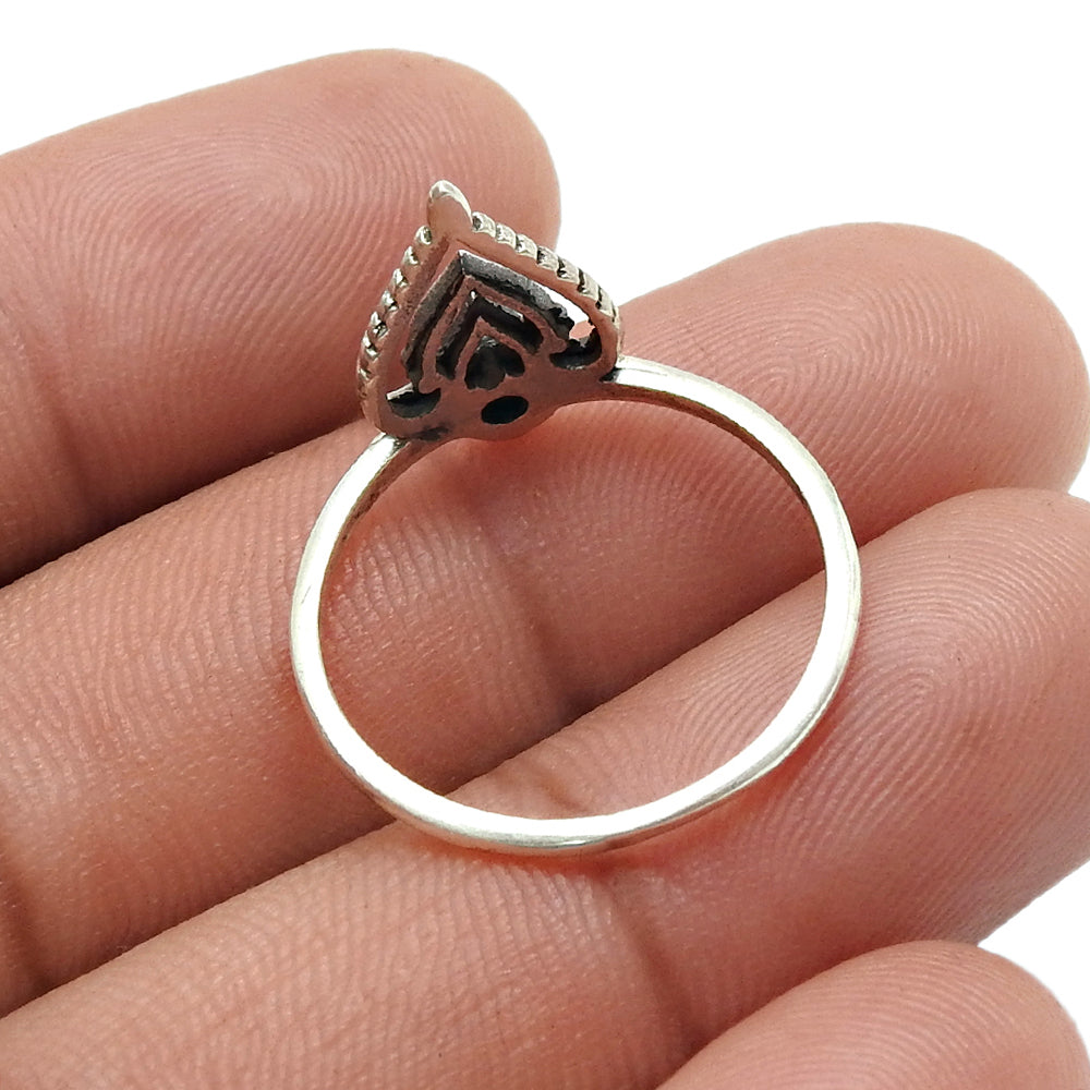 Pearl Ring 925 Sterling Silver Vintage Look Jewelry N1