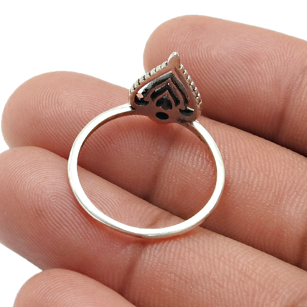 Natural Rainbow Moonstone Band Artisan Crown Ring Solid Sterling Silver