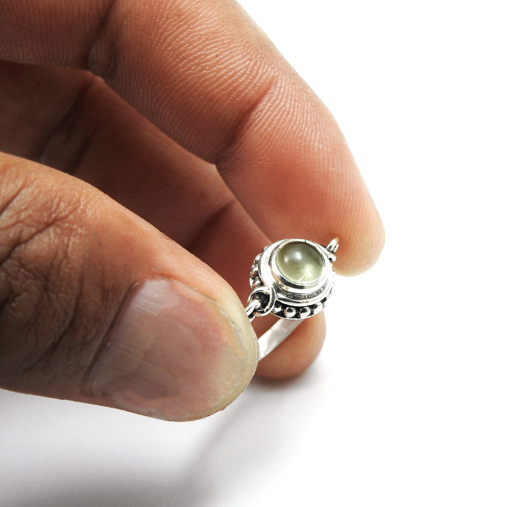 Sterling Silver Round November Natural Citrine Wife Cocktail Bezel Ring