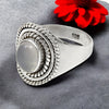 Chalcedony Stone 925 Solid Silver Elegant Cocktail Ring