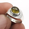 Natural Yellow Tourmaline 925 Sterling Silver Ring