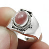 Pink Tourmaline Gemstone Friend Gift Handmade Ring 925 Sterling Silver