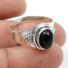 Natural Black Onyx Cocktail Statement Ring Jewelry Solid Sterling Silver