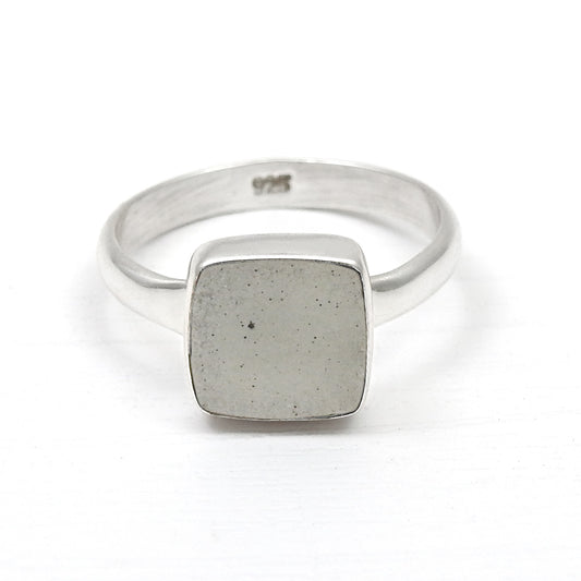 Women Gift Natural Aquamarine Gemstone 925 Sterling Silver Ring