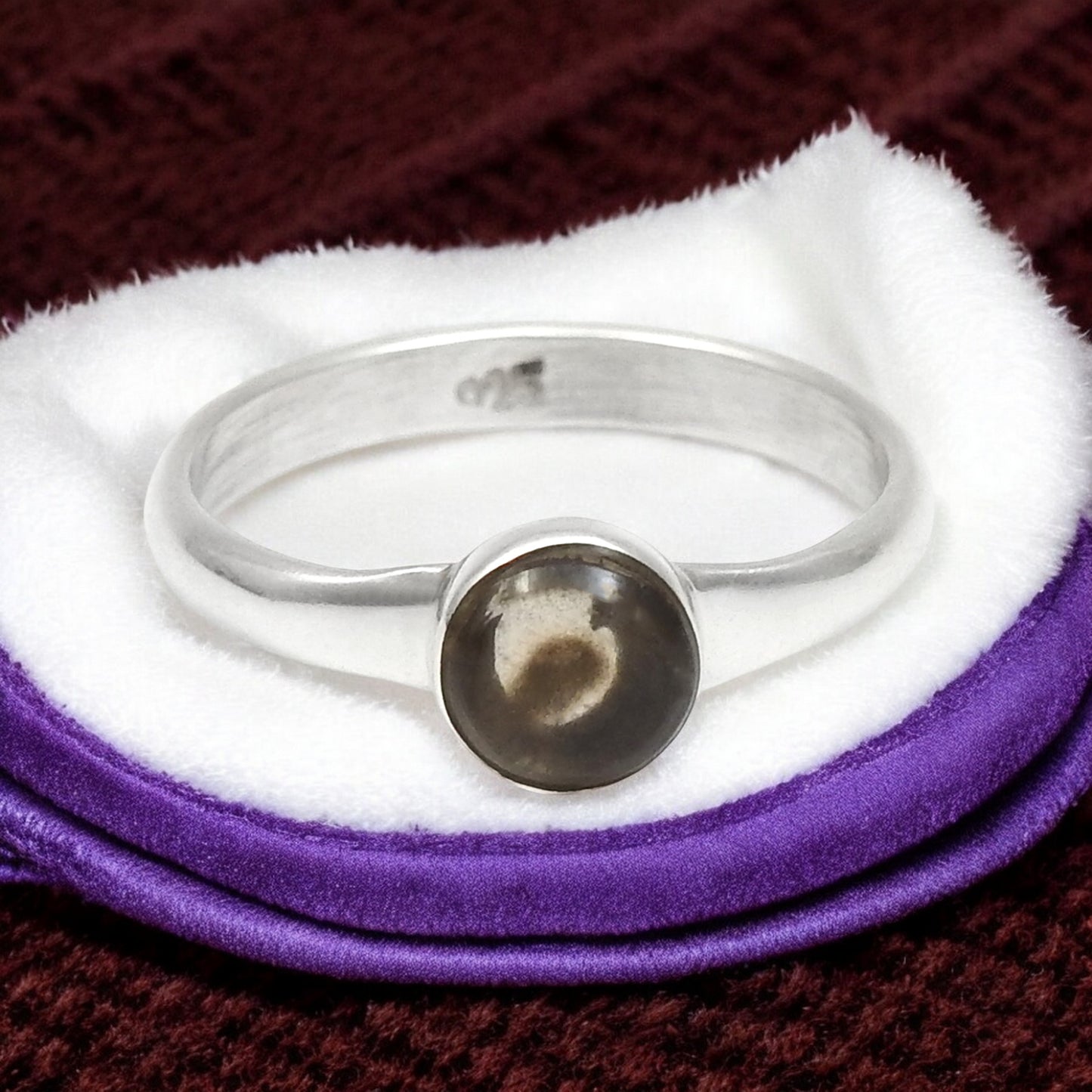Natural Smoky Quartz 925 Solid Silver Handcrafted Ring