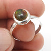 Christmas Gift Black Opal Stone 925 Silver Boho Cocktail Elegant Ring Jewelry