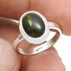 Natural Black Opal 925 Sterling Silver Statement Birthday Cocktail Handmade Ring