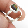 Black Opal Stone Unique Cocktail Statement New Ring 925 Sterling Silver