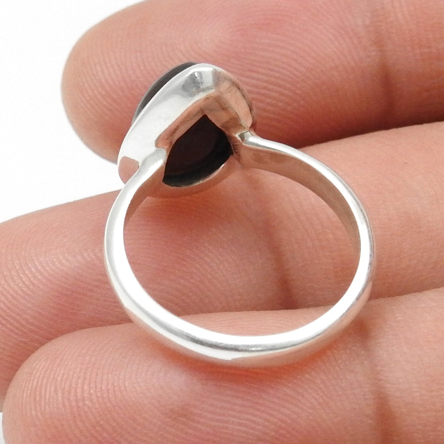 Black Opal Gemstone 925 Sterling Silver New Cocktail Anniversary Ring Jewelry